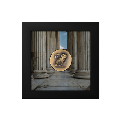 ATHENA'S OWL Numismatic Icons 1 Oz Gold Coin $250 Cook Islands 2023