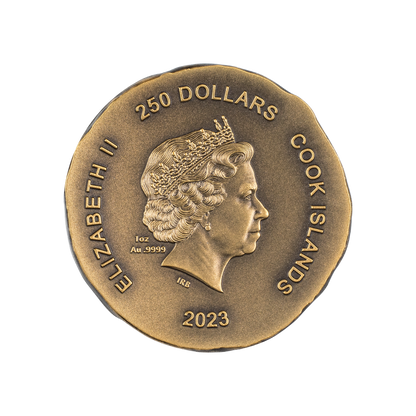 ATHENA'S OWL Numismatic Icons 1 Oz Gold Coin $250 Cook Islands 2023