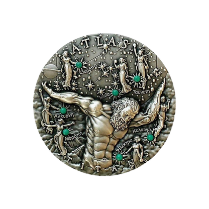 ATLAS Titans Glow in the Dark 2 Oz Silver Coin $2 Niue 2020