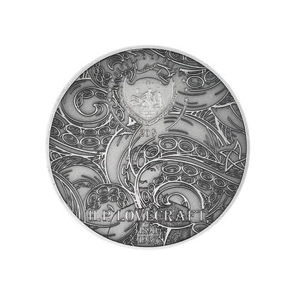 AZATHOTH Howard Phillips Lovecraft 3 Oz Silver Coin $20 Palau 2023