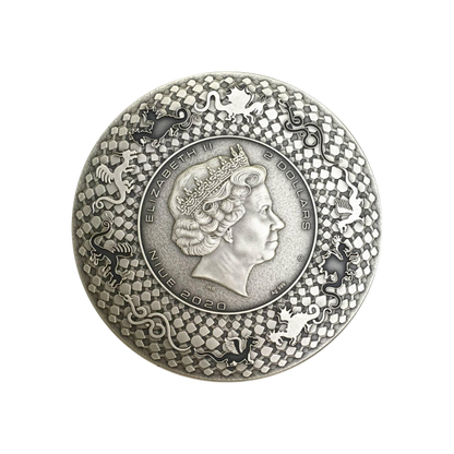 AZTEC DRAGON Dragons 2 oz Silver Coin $2 Niue 2020