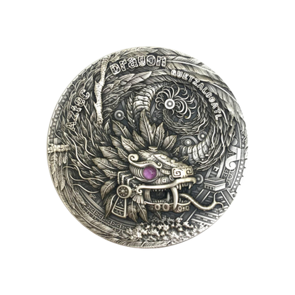 AZTEC DRAGON Dragons 2 oz Silver Coin $2 Niue 2020