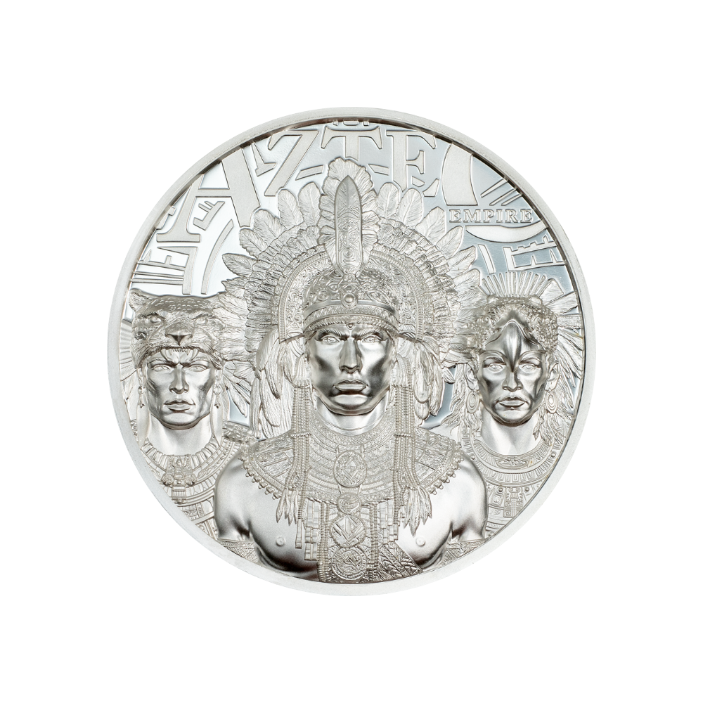 AZTEC EMPIRE 1 Oz Silver Coin $5 Cook Islands 2025