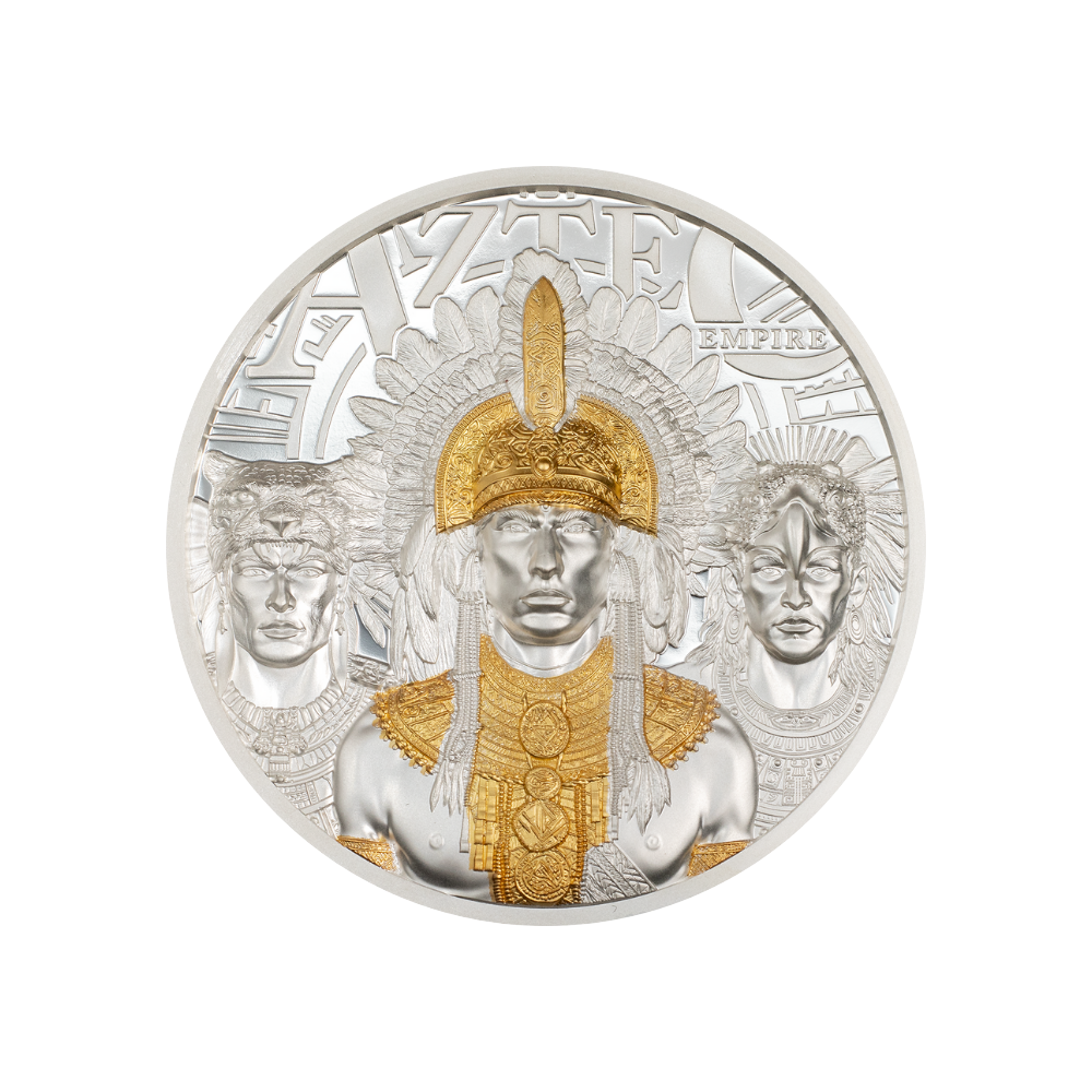 AZTEC EMPIRE 3 Oz Silver Coin $20 Cook Islands 2025