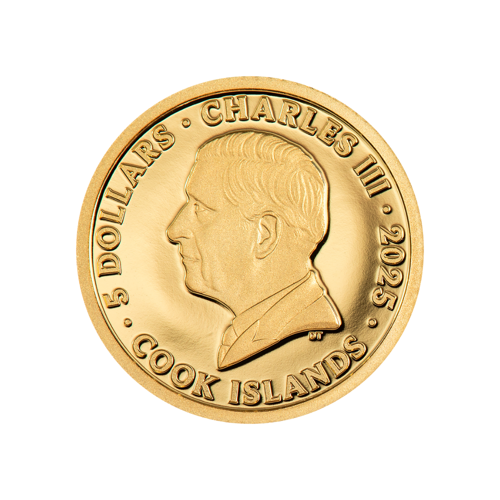 AZTEC EMPIRE Gold Coin $5 Cook Islands 2025