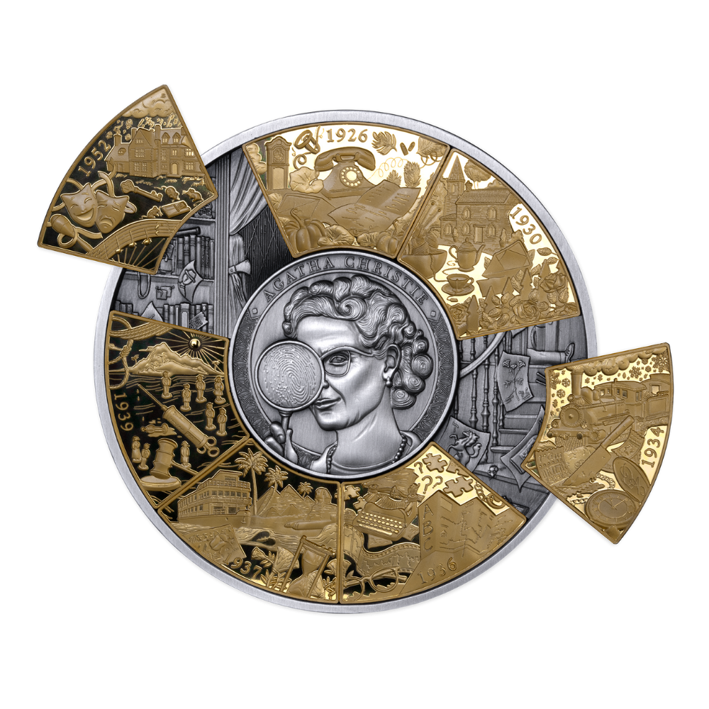Agatha Christie Puzzle 5 Oz Silver Coin 2026