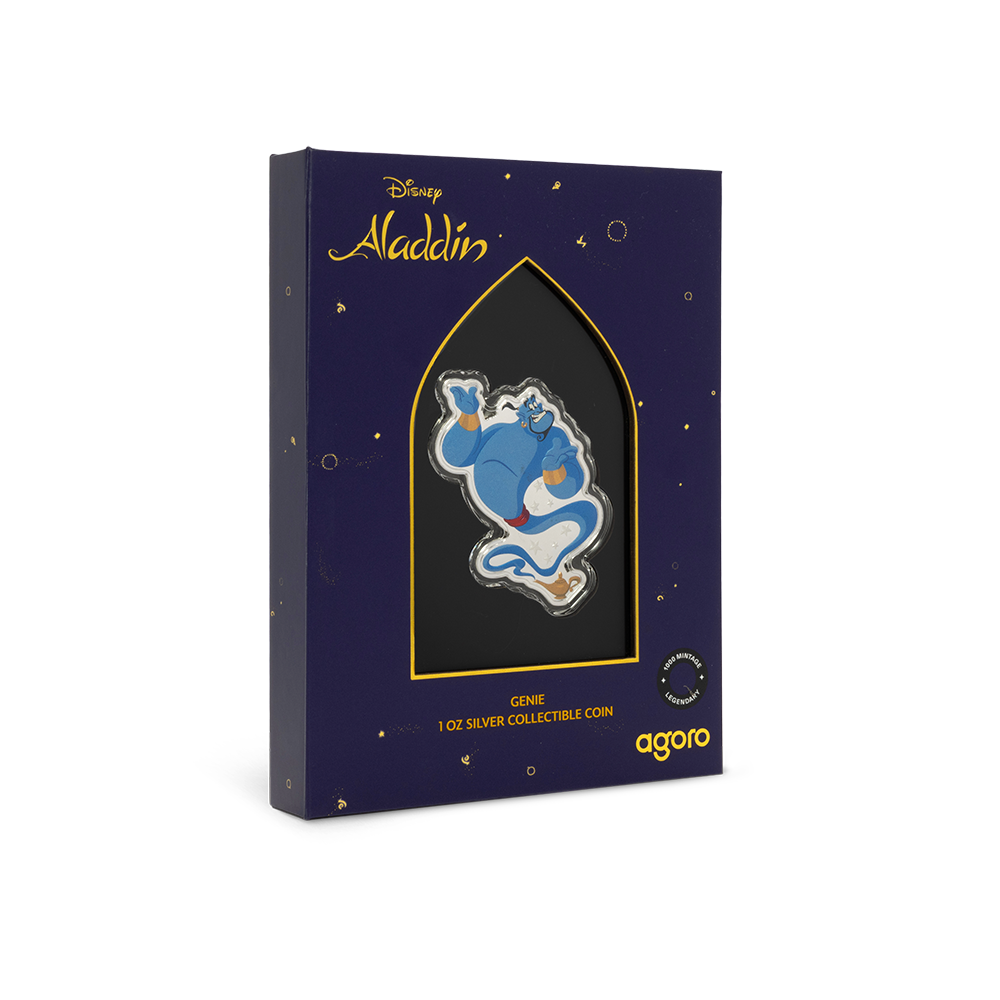 Disney Aladdin Genie Silver Coin AGORO