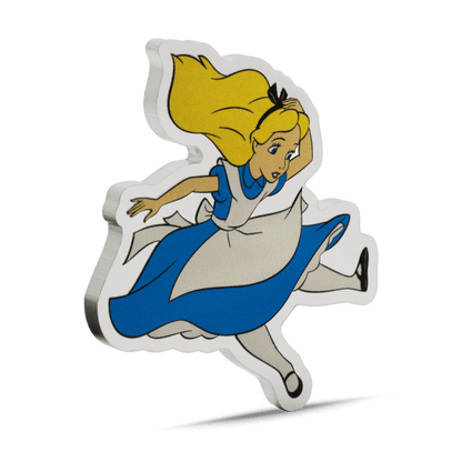 Disney Alice in Wonderland Alice Pure Silver Collectible reverse Agoro