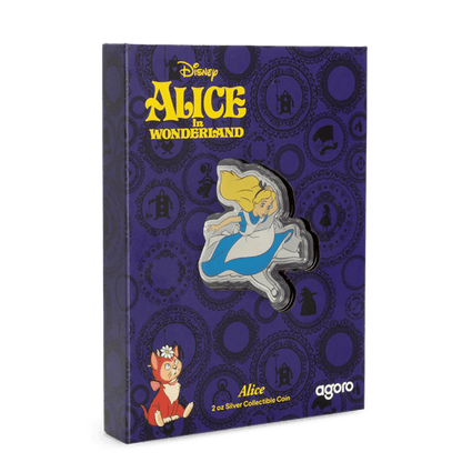 Disney Alice in Wonderland Alice Pure Silver Collectible box Agoro