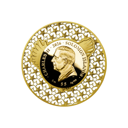 American Eagle Filigree Gilded 2 Oz Silver Coin 2026 MDM