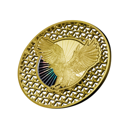 American Eagle Filigree Gilded 2 Oz Silver Coin 2026 MDM