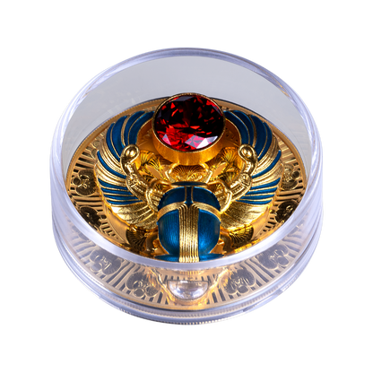 Ancient Egypt Scarab 3D 2 Oz Silver Coin 2026 MDM