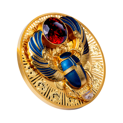 Ancient Egypt Scarab 3D 2 Oz Silver Coin 2026 MDM