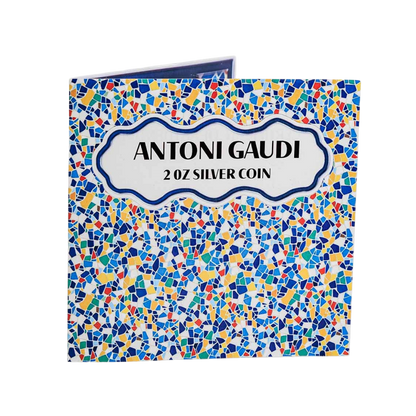 Antoni Gaudi 2 Oz Silver Coin 2026