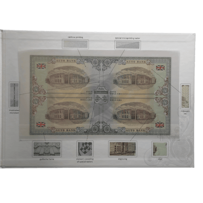 Aston Martin Auto Fantasy Note Limited Series Uncut Sheet of Four Notes pic4