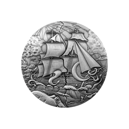 Atlantis Sliding Door Technique 5 Oz Silver Coin 2025