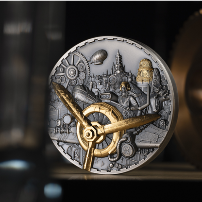 Aviation Steampunk 1 Kg Silver Coin 2027 CIT COIN INVEST AG