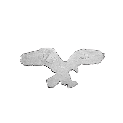 BALD EAGLE Hunters of the Sky 1 Oz Silver Coin $2 Solomon Islands 2019