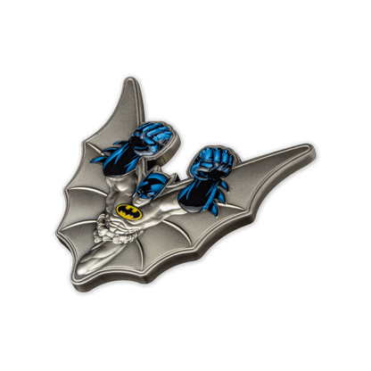 BATMAN 5 Oz Shaped Silver Coin $5 Barbados 2022