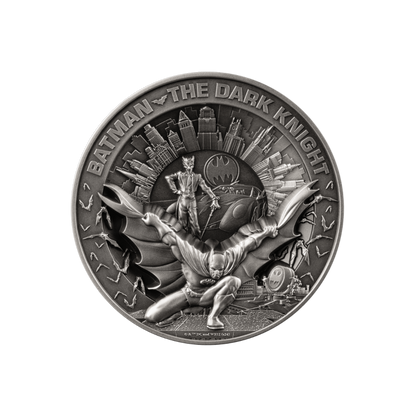 BATMAN The Dark Night 10 Oz Silver Coin $10 Barbados 2024
