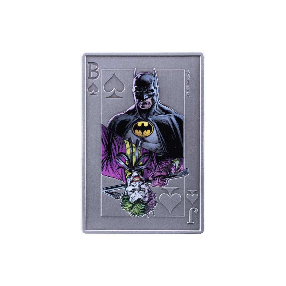 BATMAN VS JOKER 2 Oz Silver Coin $5 Samoa 2024