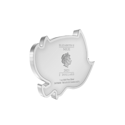 BATMAN™ FLYING Premium Number Chibi 1 Oz Silver Coin $2 Niue 2021