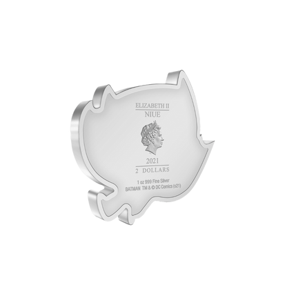 BATMAN™ FLYING Chibi 1 Oz Silver Coin $2 Niue 2021