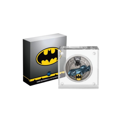 BATMOBILE 1989 DC Comics 1 Oz Silver Coin $2 Niue 2020