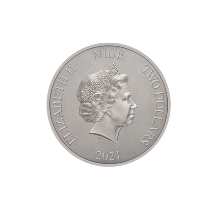 BATMOBILE 1989 DC Comics 1 Oz Silver Coin $2 Niue 2020