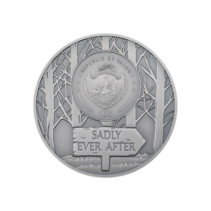 BEAUTY AND THE BEAST Fear Tales 2 Oz Silver Coin $10 Palau 2022