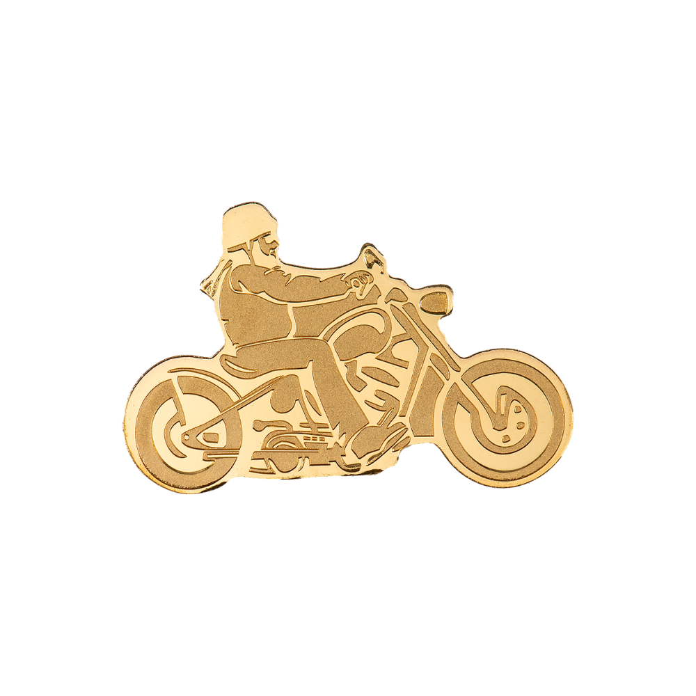BIKER Special Shape Gold Coin $1 Palau
