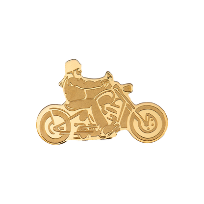 BIKER Special Shape Gold Coin $1 Palau