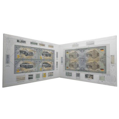 BMW Auto Fantasy Note Limited Series Uncut Sheet of Four Notes