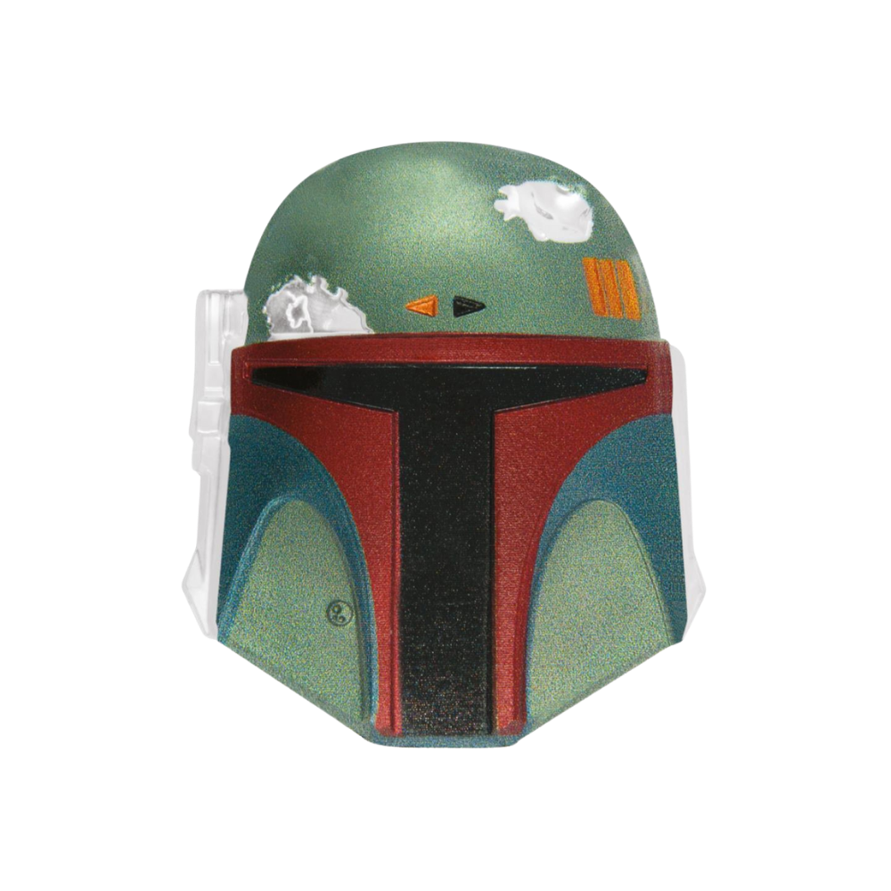 BOBA FETT™ Coloured Helmet Ultra High Relief Star Wars 2 Oz Silver Coin $5 Niue 2020