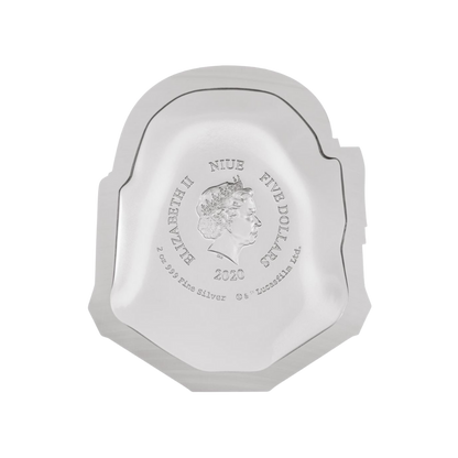 BOBA FETT™ Coloured Helmet Ultra High Relief Star Wars 2 Oz Silver Coin $5 Niue 2020