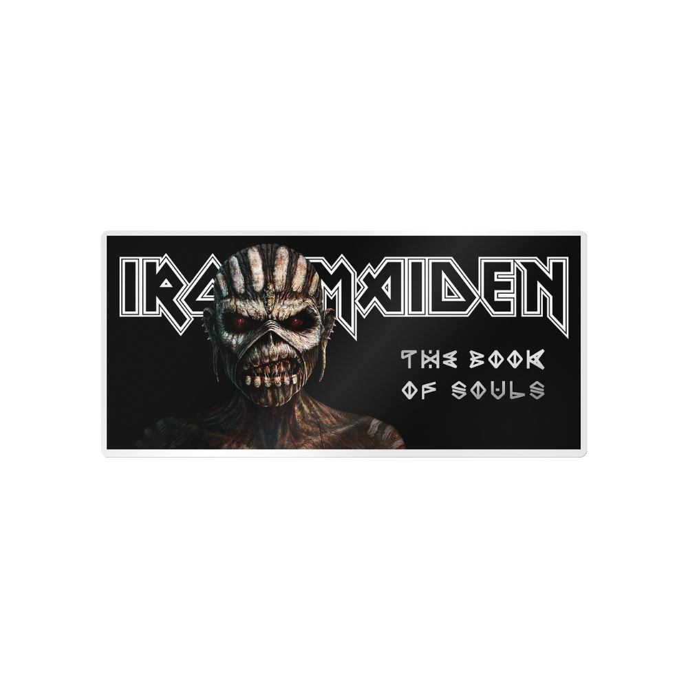 BOOK OF SOULS Iron Maiden Silver Note $1 Cook Islands 2024