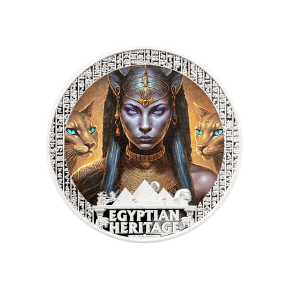 Bastet Egyptian Heritage Series 1 Oz Silver Coin 2025