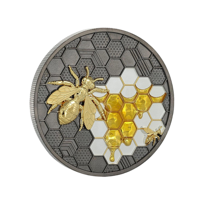 Bee Bionic Genesis 2 Oz Silver Coin 2026 POWER COIN