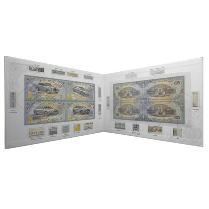 Bentley Auto Fantasy Note Limited Series Uncut Sheet of Four Notes