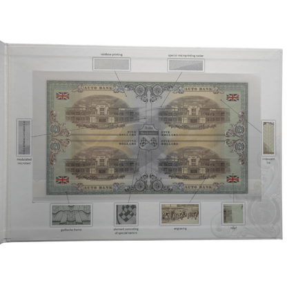 Bentley Auto Fantasy Note Limited Series Uncut Sheet of Four Notes