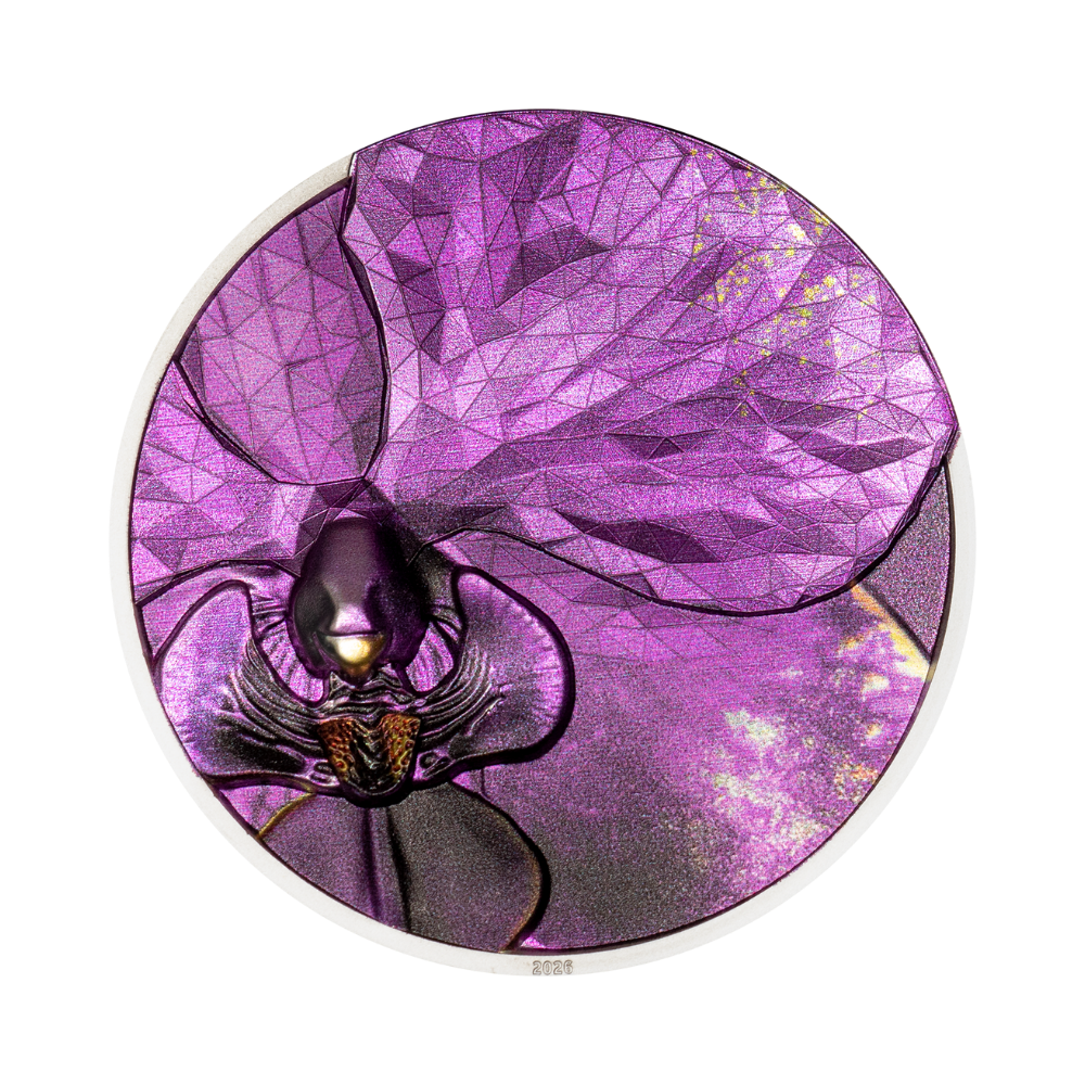 Bionics Orchid 1 oz Silver Coin 2026