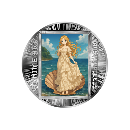 Birth of Venus AI-nime Art Masterpieces Silver Coin 2025