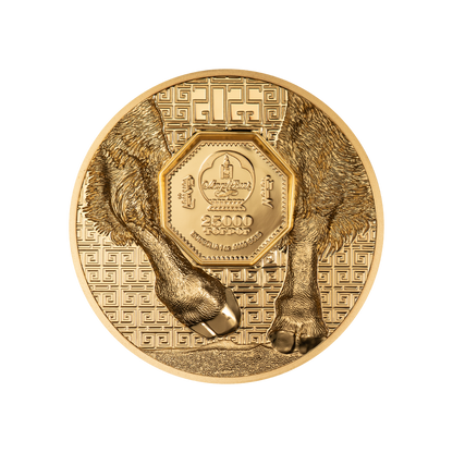Bison Wild Mongolia 1 Oz Gold Coin 2025