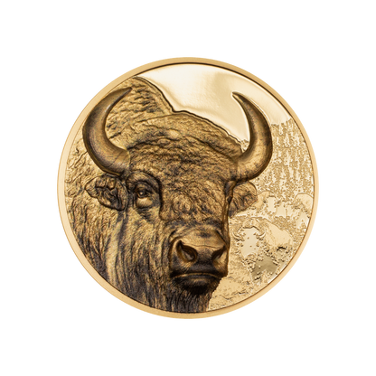 Bison Wild Mongolia 1 Oz Gold Coin 2025