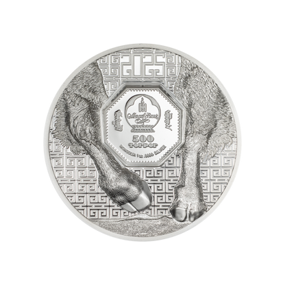 Bison Wild Mongolia 1 Oz Silver Coin 2025