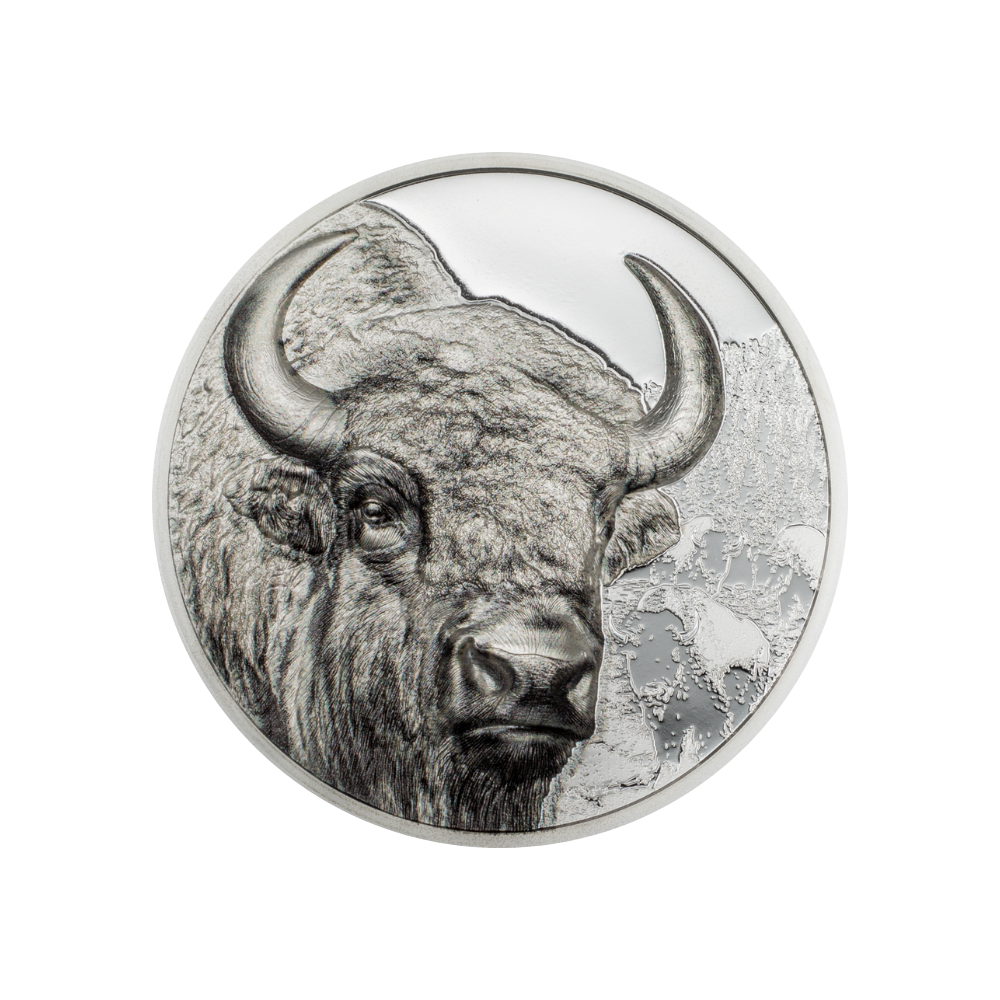 Bison Wild Mongolia 1 Oz Silver Coin 2025
