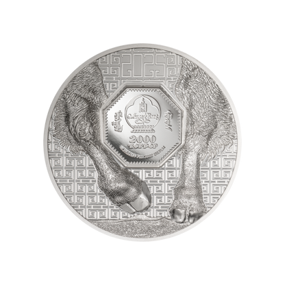 Bison Wild Mongolia 3 Oz Silver Coin 2025