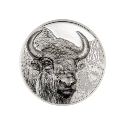 Bison Wild Mongolia 3 Oz Silver Coin 2025
