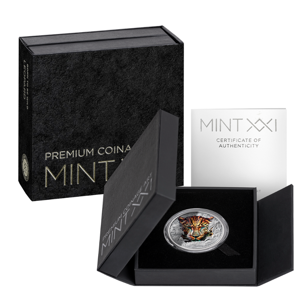 Leopard Born To Be Wild 1 Oz Silver Coin