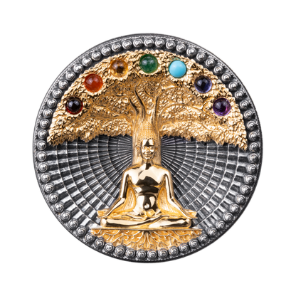 Buddha The Tree of Life 3 Oz Silver Coin 2026 MDM